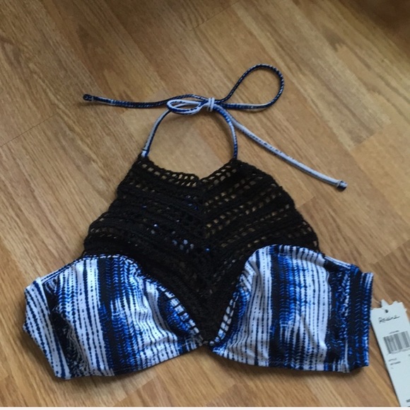Raisins Indigo Nights Crochet Tie Dye Bikini, Cute Boho Style! - Picture 7 of 11